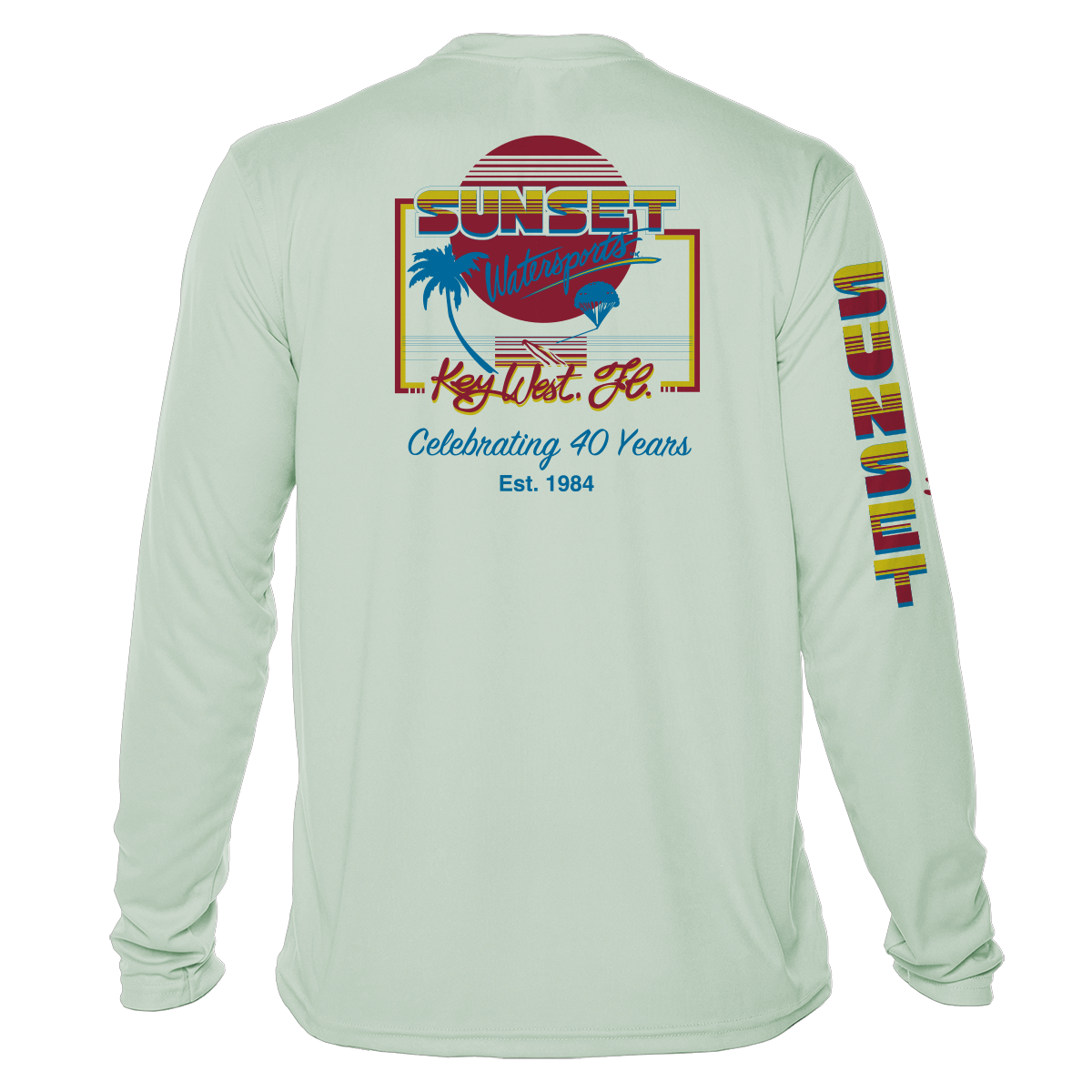 Sunset Watersports - Retro - UPF 50+ Long Sleeve - Image 7