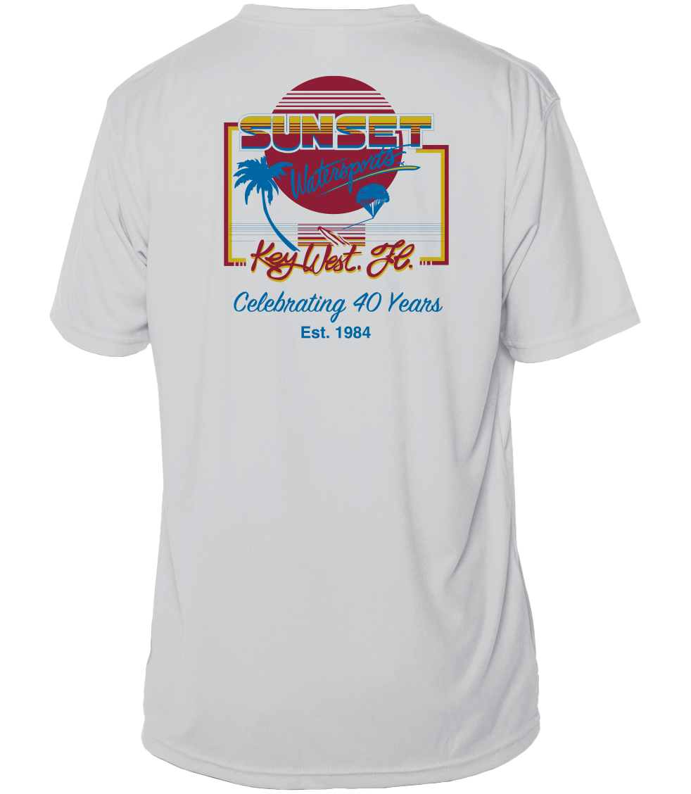 Sunset Watersports - Retro - UPF 50+ Short Sleeve - Image 3