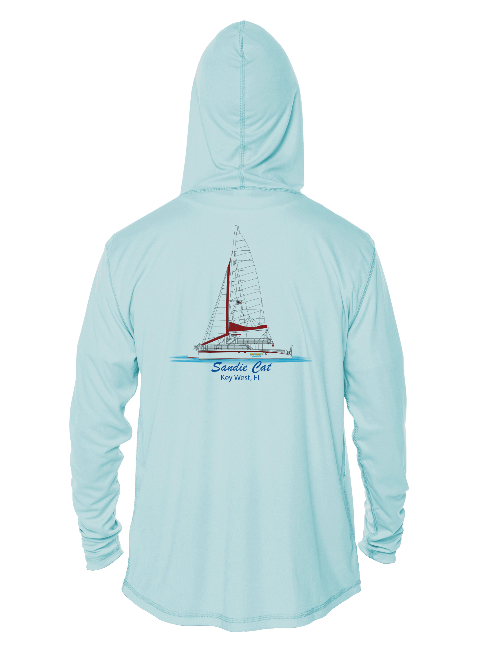 Sunset Watersports - Sandie Cat - UPF 50+ Hoodie - Image 5