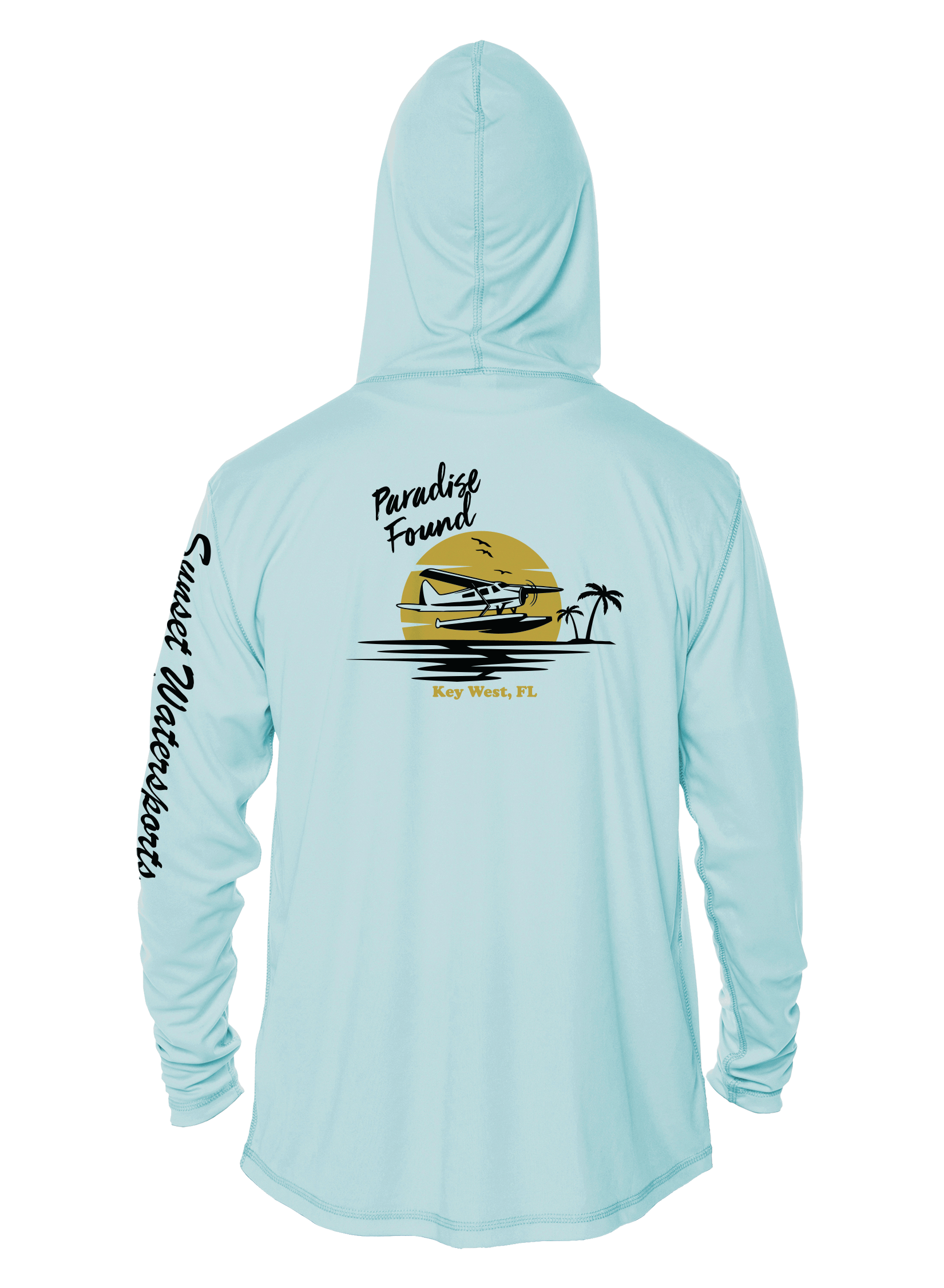 Sunset Watersports - Seaplane - UPF 50+ Hoodie - Image 5