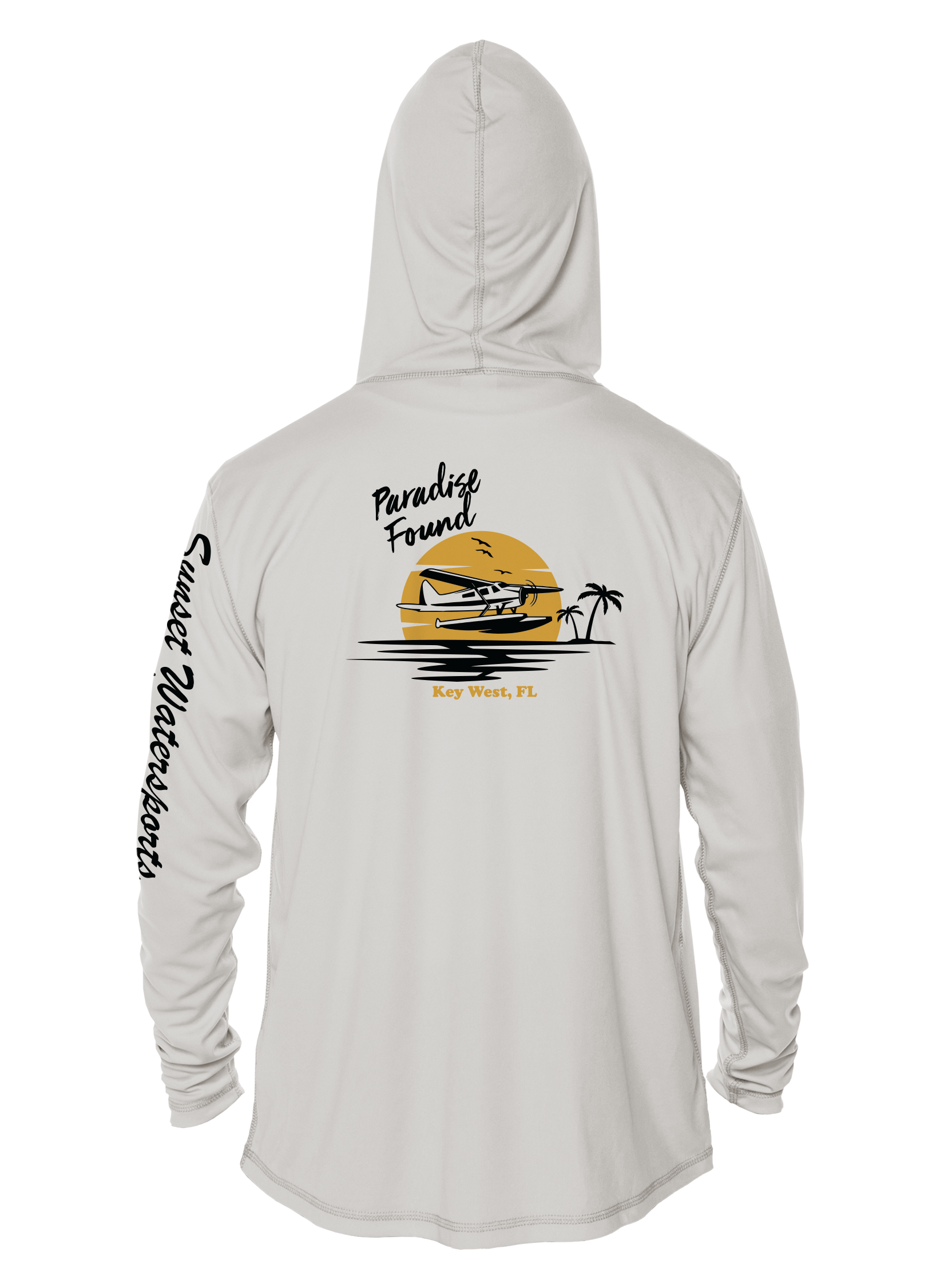 Sunset Watersports - Seaplane - UPF 50+ Hoodie - Image 3