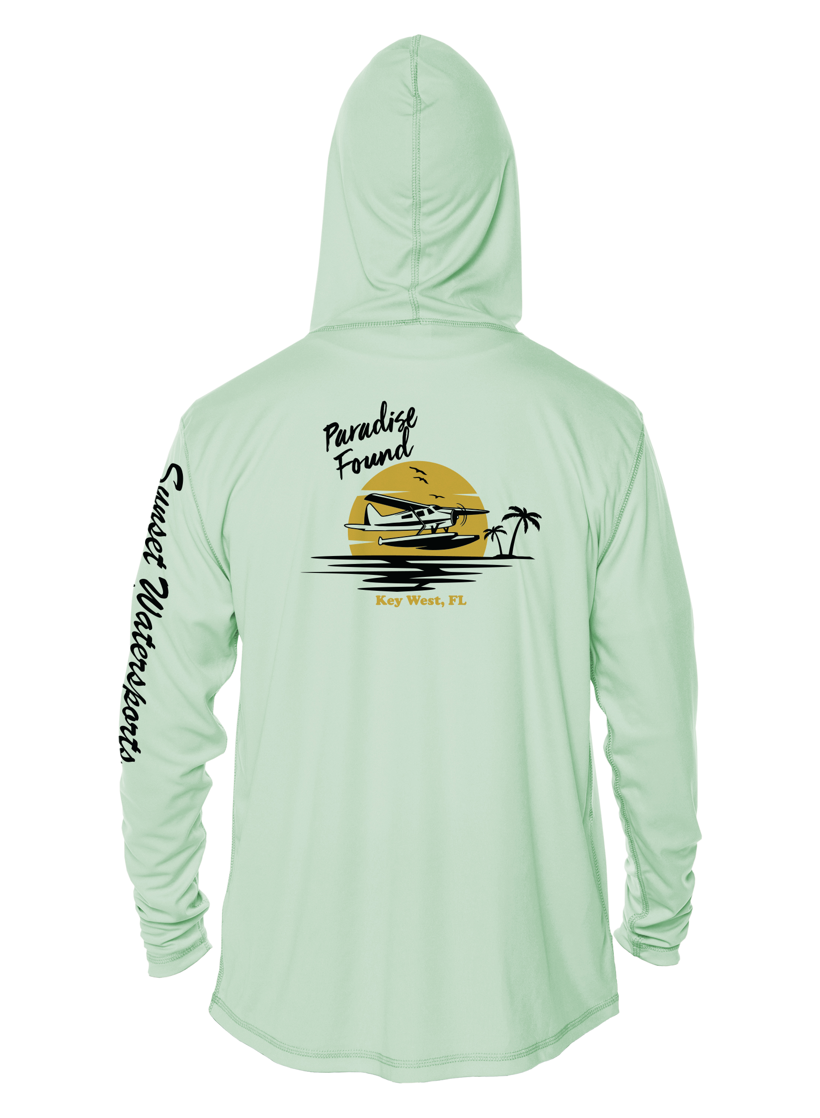 Sunset Watersports - Seaplane - UPF 50+ Hoodie - Image 7